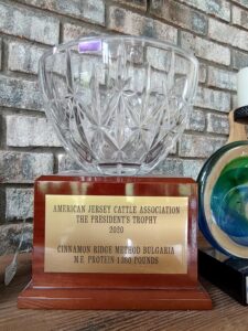 Award - Presidents Trophy 2020